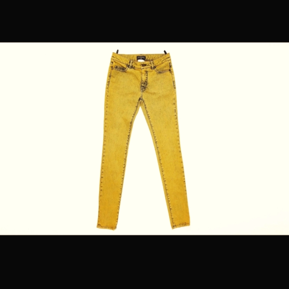 Chanel Yellow Denim Jeans